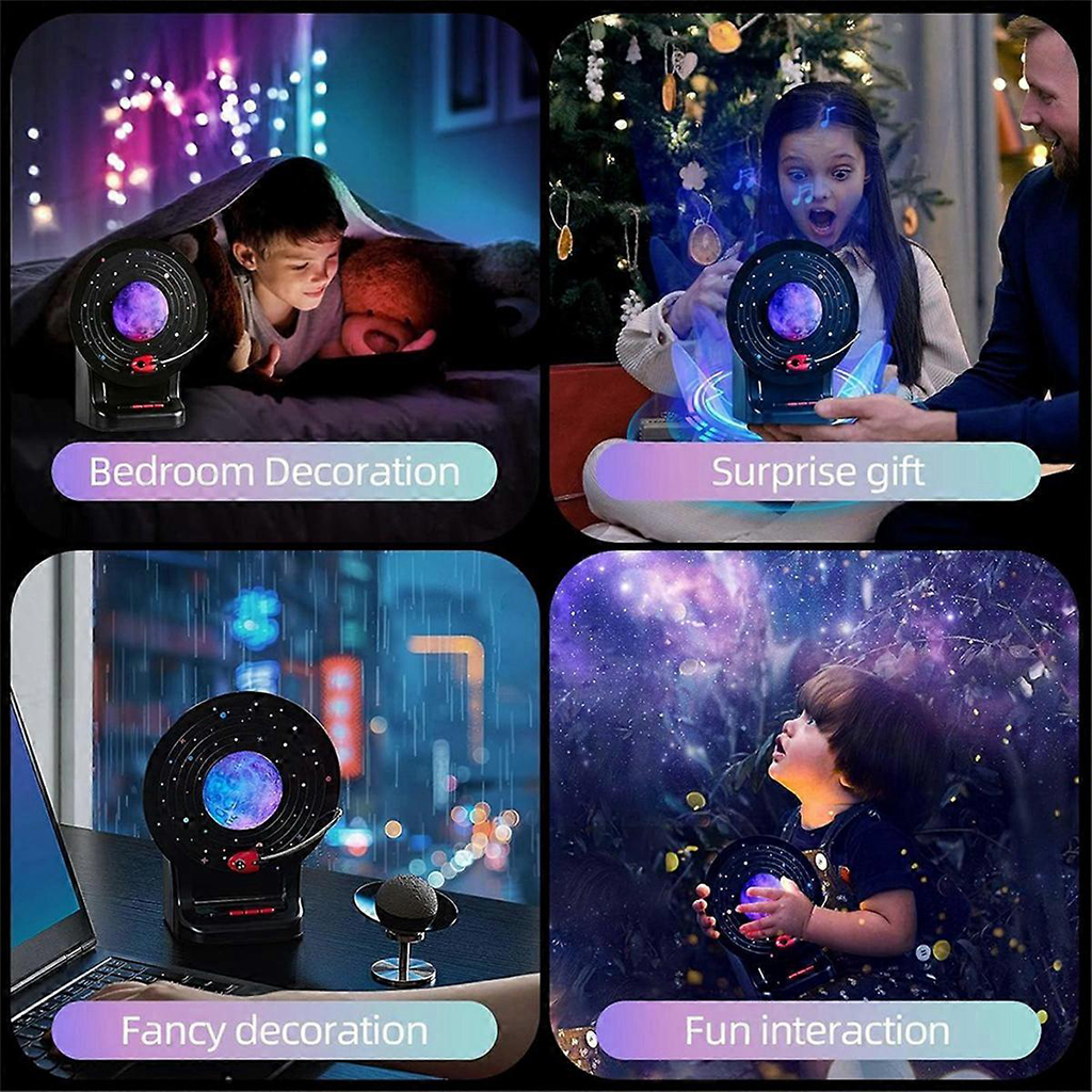 Haut Parleur Bluetooth avec lampe lunaire LED 3D à 7 couleurs réglables - مكبر صوت بلوتوث 6