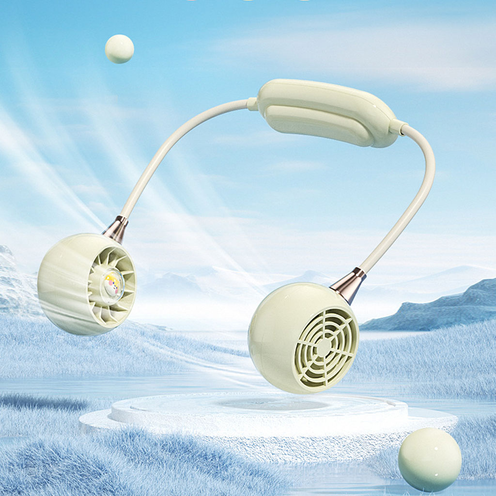 Ventilateur De Cou Rechargeable À 3 Vitesses DM68A - مروحة عنق 6