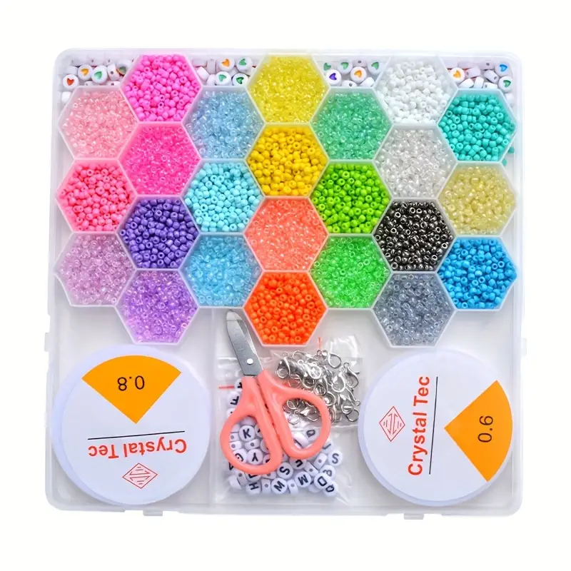 Ensemble de fabrication de bijoux Pour enfant 24 grilles en forme de ruche d'abeille 3