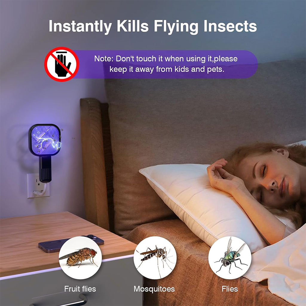 Mini Tapette à mouches USB avec Lumière LED Violette - مصيدة الناموس 2