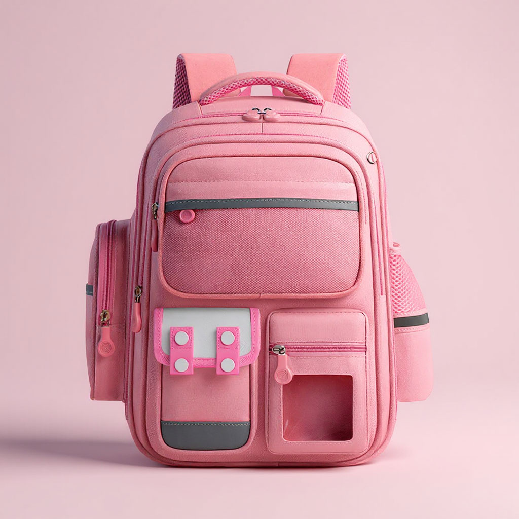 Sac à Dos Enfant pour École primaire de Haute Qualité Rose - حقيبة ظهر مدرسية للأطفال وردي 2
