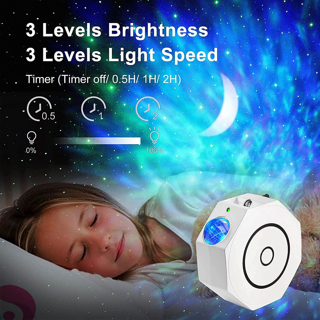 Projecteur Octagon Galaxy Night Light avec Musique intégré 4