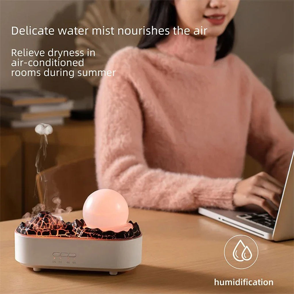 Diffuseur d'huiles essentielles Ultrasonique Effet Volcan 200ml 7