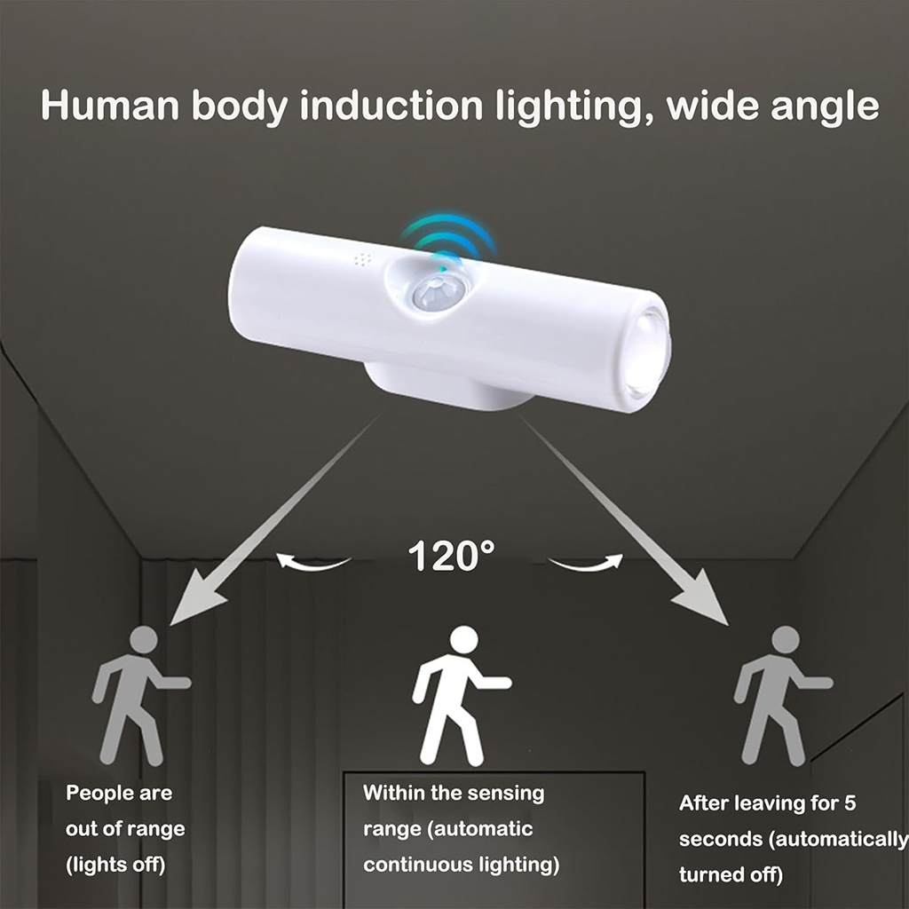 Applique murale intelligente à détecteur de mouvement avec support magnétique 1Pcs 3