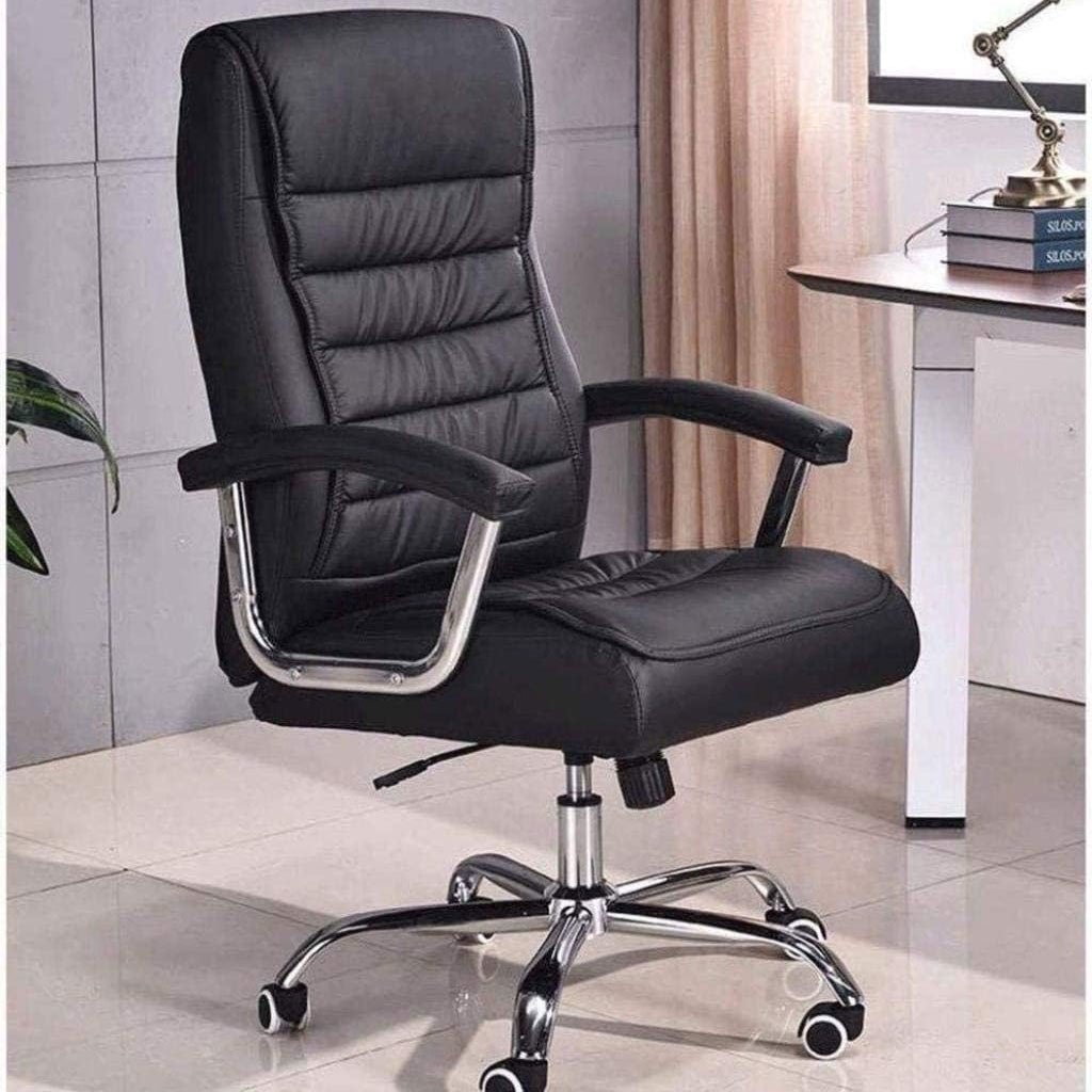 Chaise de Bureau Présidentiel LUXE avec base pivotante et ressorts ensachés - كرسي مكتب مريح وجودة عالية 2