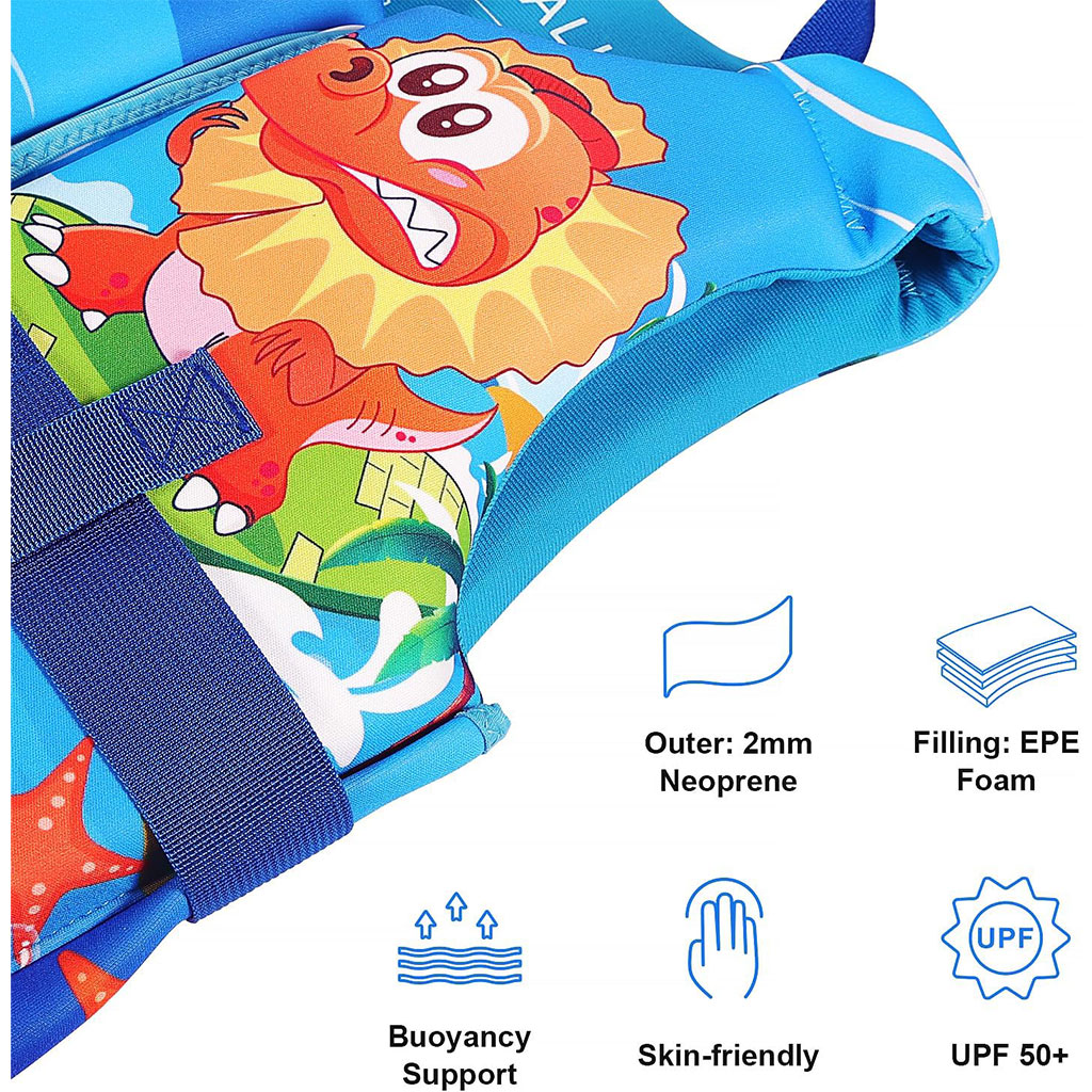 Gilet de natation réglable pour enfants avec sangle de sécurité - سترة سباحة للأطفال 2