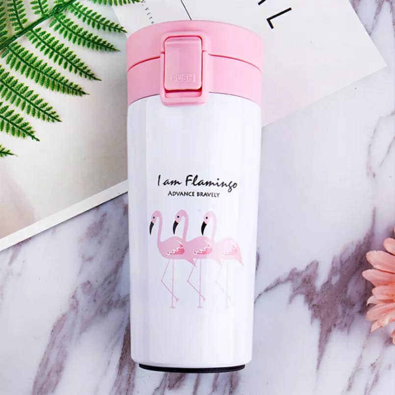 Flamingo Thermos pour tasses à café de 380ML en acier inoxydable 7