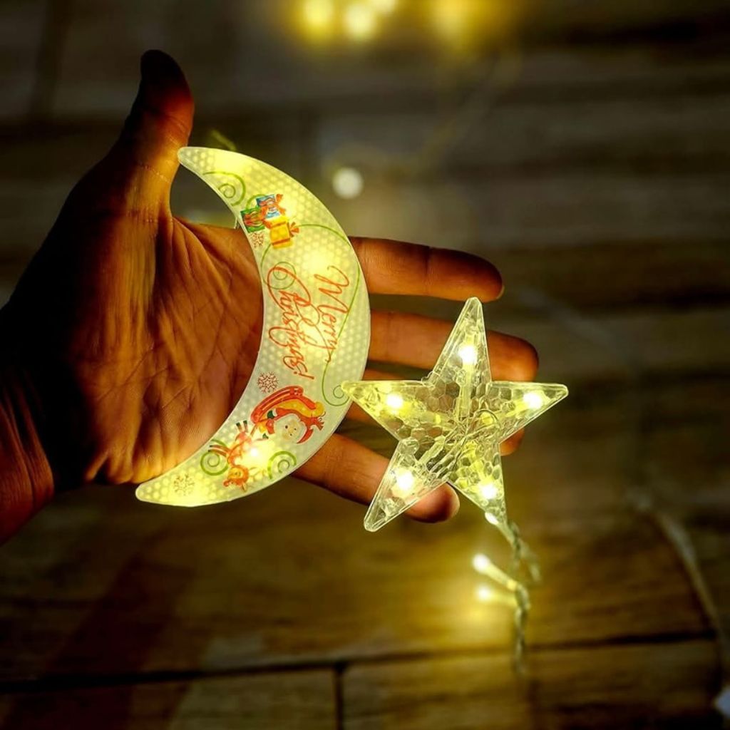 Rideau jeu de lumiere Étoile et Lune 3m – ستارة نجمة وهلال 2