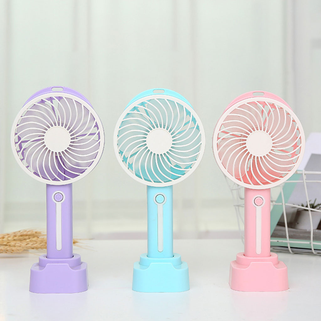 Mini ventilateur portatif électrique Rechargeable par USB, avec batterie 1500mAh 3