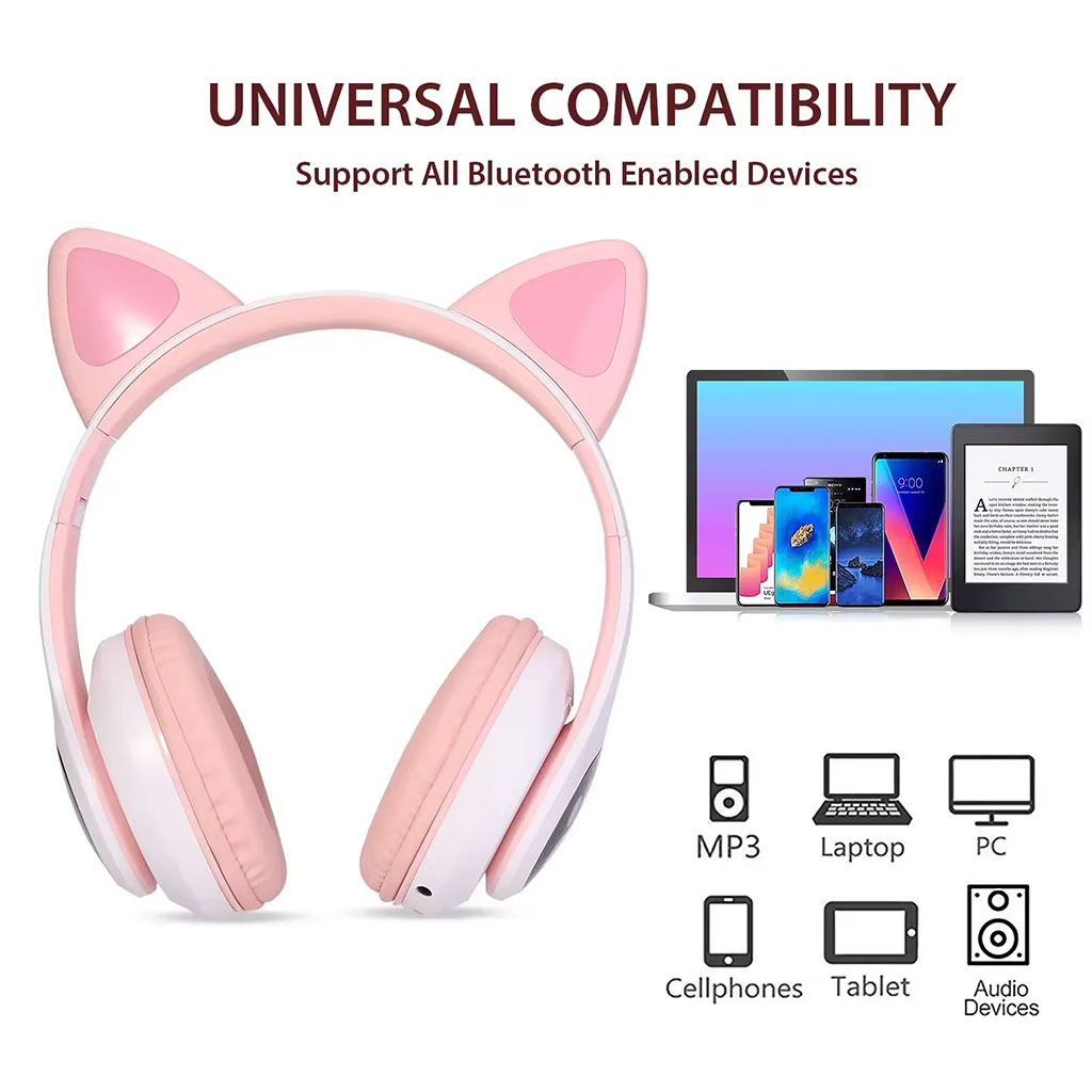 Casque Bluetooth Sans Fil Oreilles de Chat XY-231 5