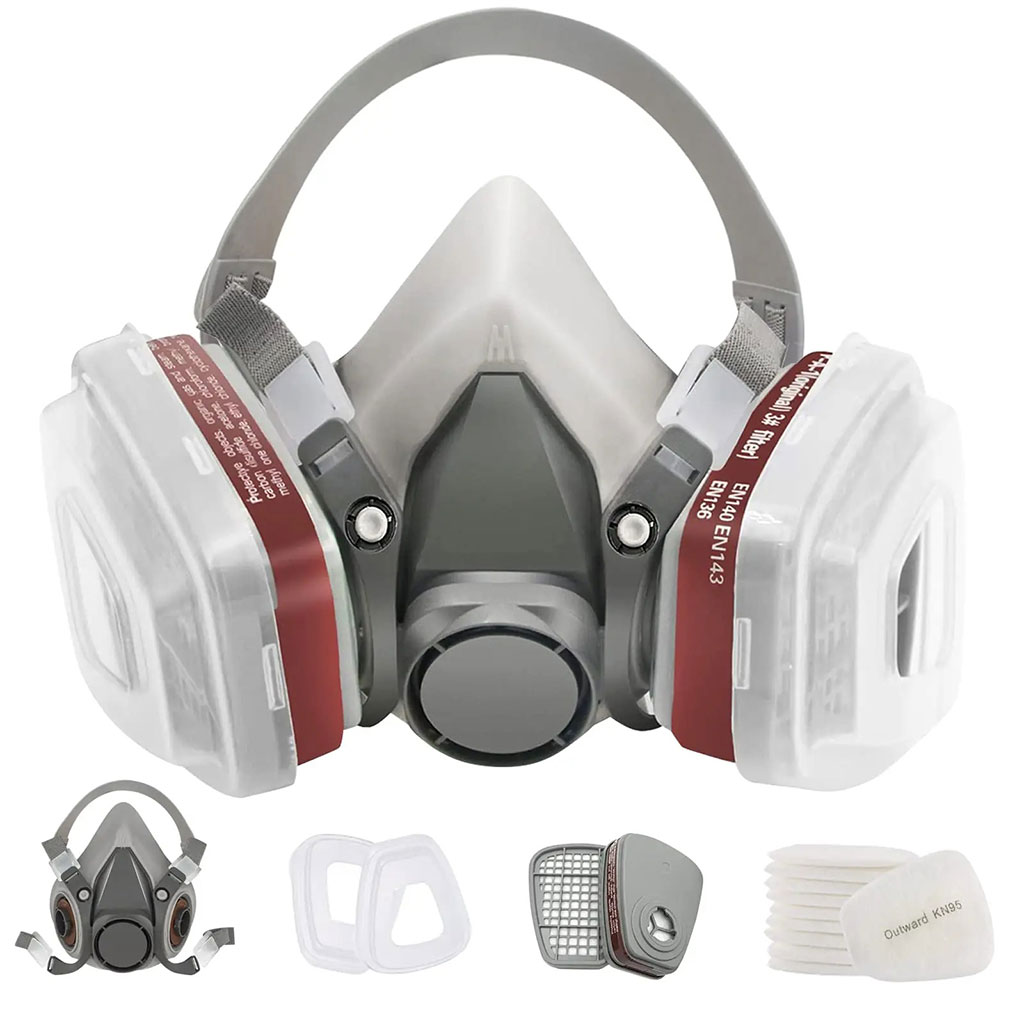Masque respiratoire pour enlever la peinture au plomb - قناع تنفس للحرفيين 1