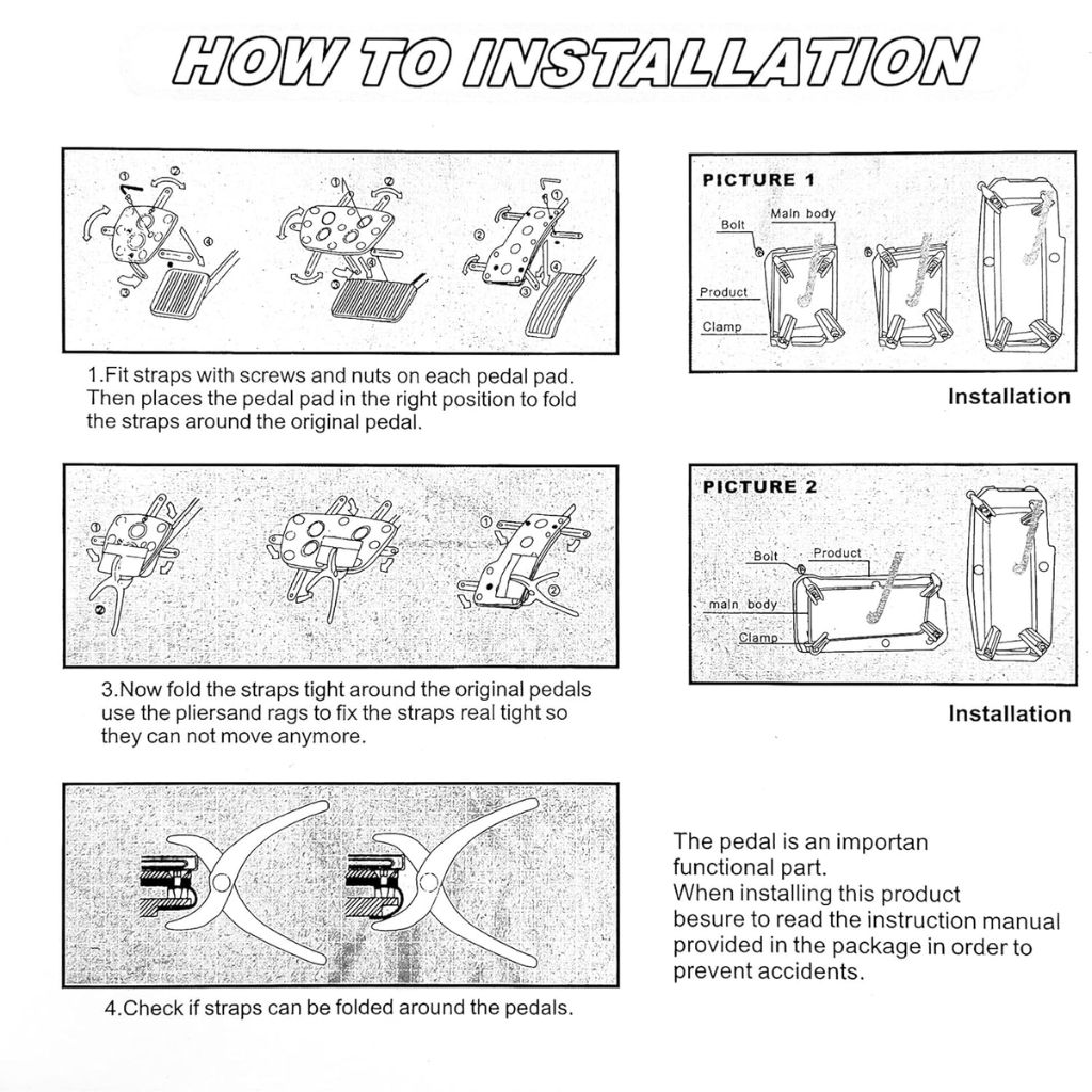Kit de Couvre-Pédales Antidérapants pour Voiture Boite Manual – أغطية دواسات السيارة غير القابلة للانزلاق 7