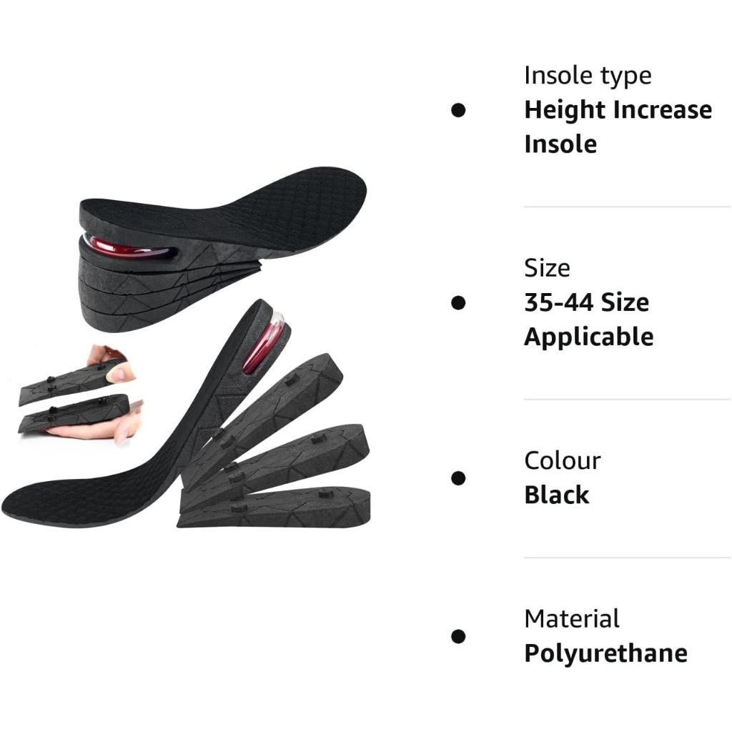 Semelles Rehaussantes 4 Couches Réglables Unisexe – نعل لزيادة الطول بـ 4 طبقات قابلة للتعديل 7