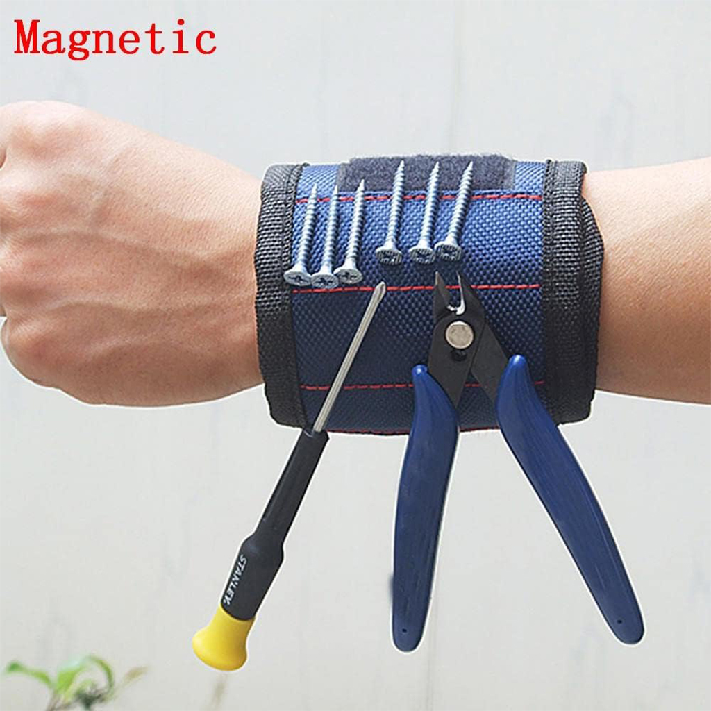 Bracelet magnétique respirant et réglable ultra résistant pour maintenir les vis - حزام يد مغناطيسي لشد البراغي 7