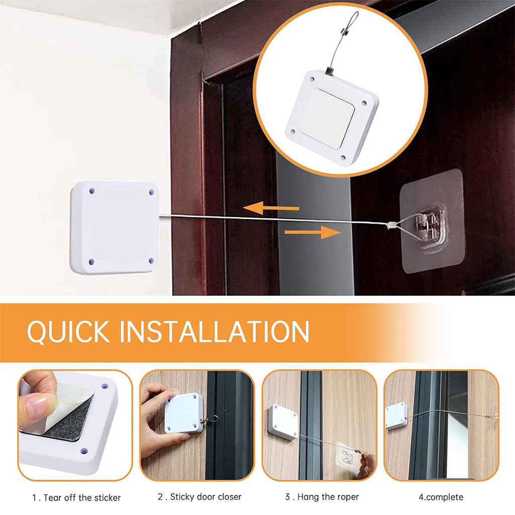 Ferme-porte automatique sans perforation - أداة غلق الباب أوتوماتكيا 7