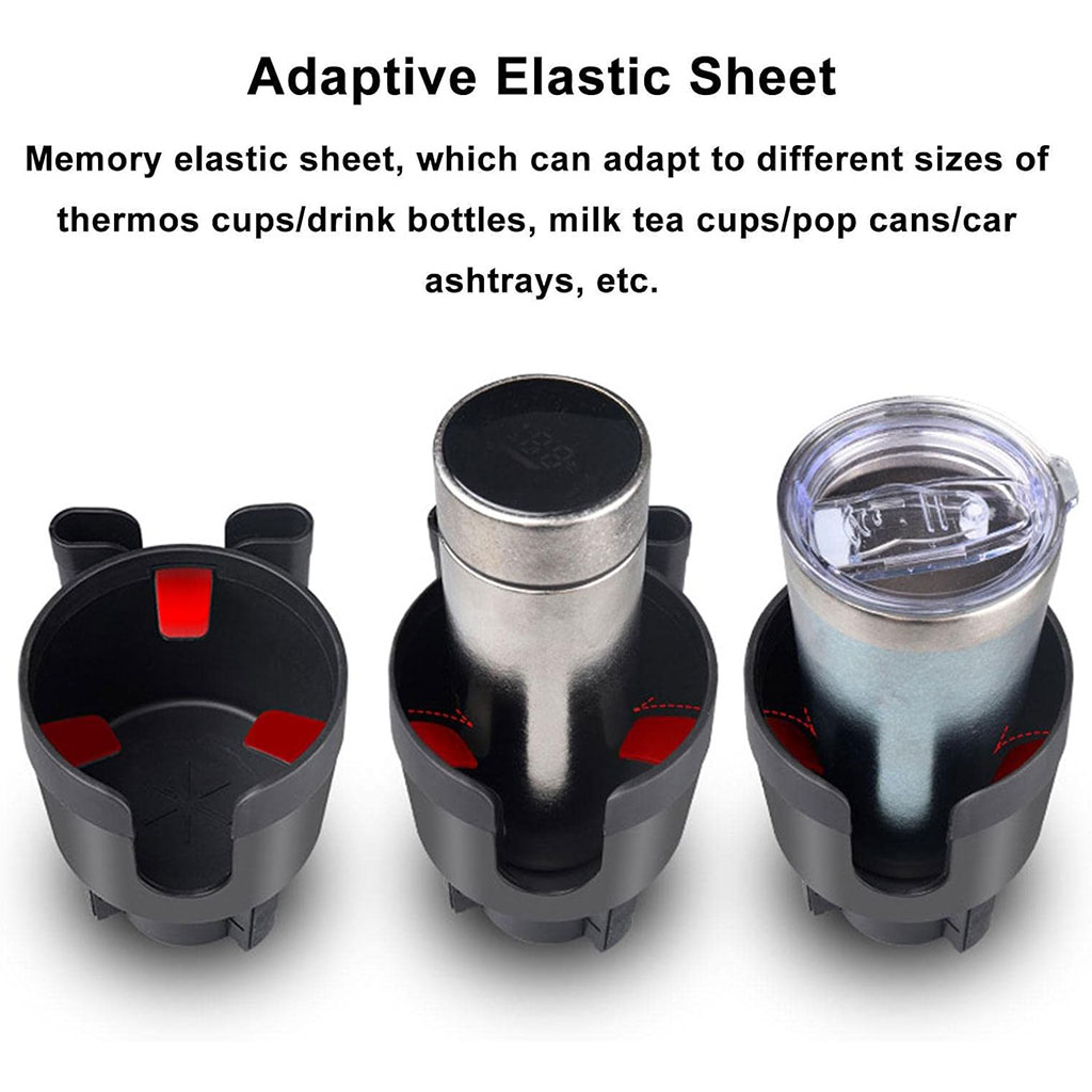 Porte Gobelet et support de chargement de téléphone pour voiture 2en1 7