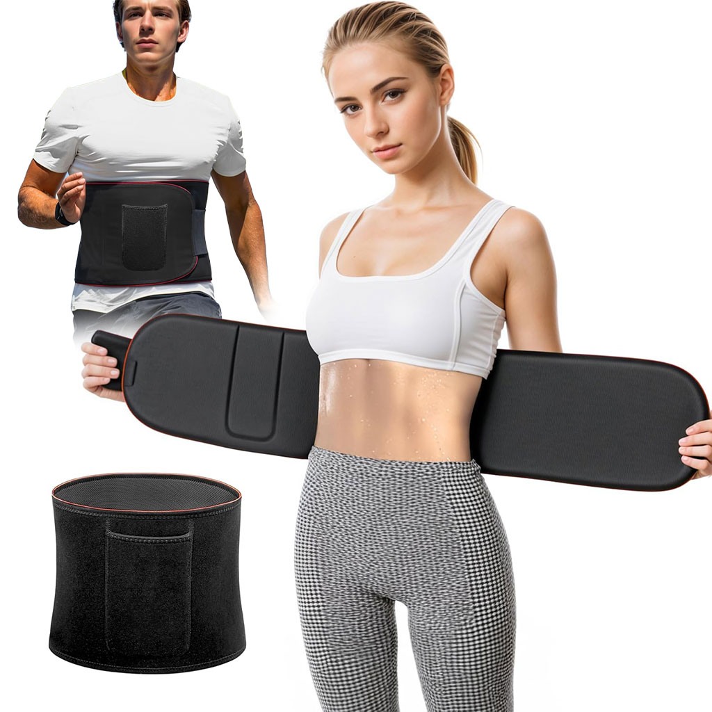 Ceinture de sudation pour Homme et Femme avec Poche Extérieure - حزام تنحيف 1