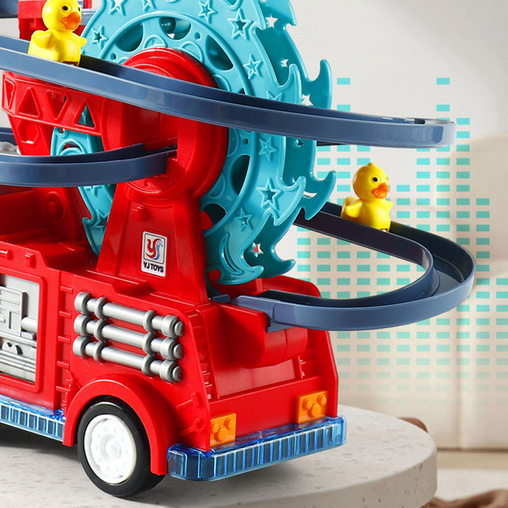 Camion de Pompier Jouet avec Sonore Lumineux Educatif pour Enfants 3