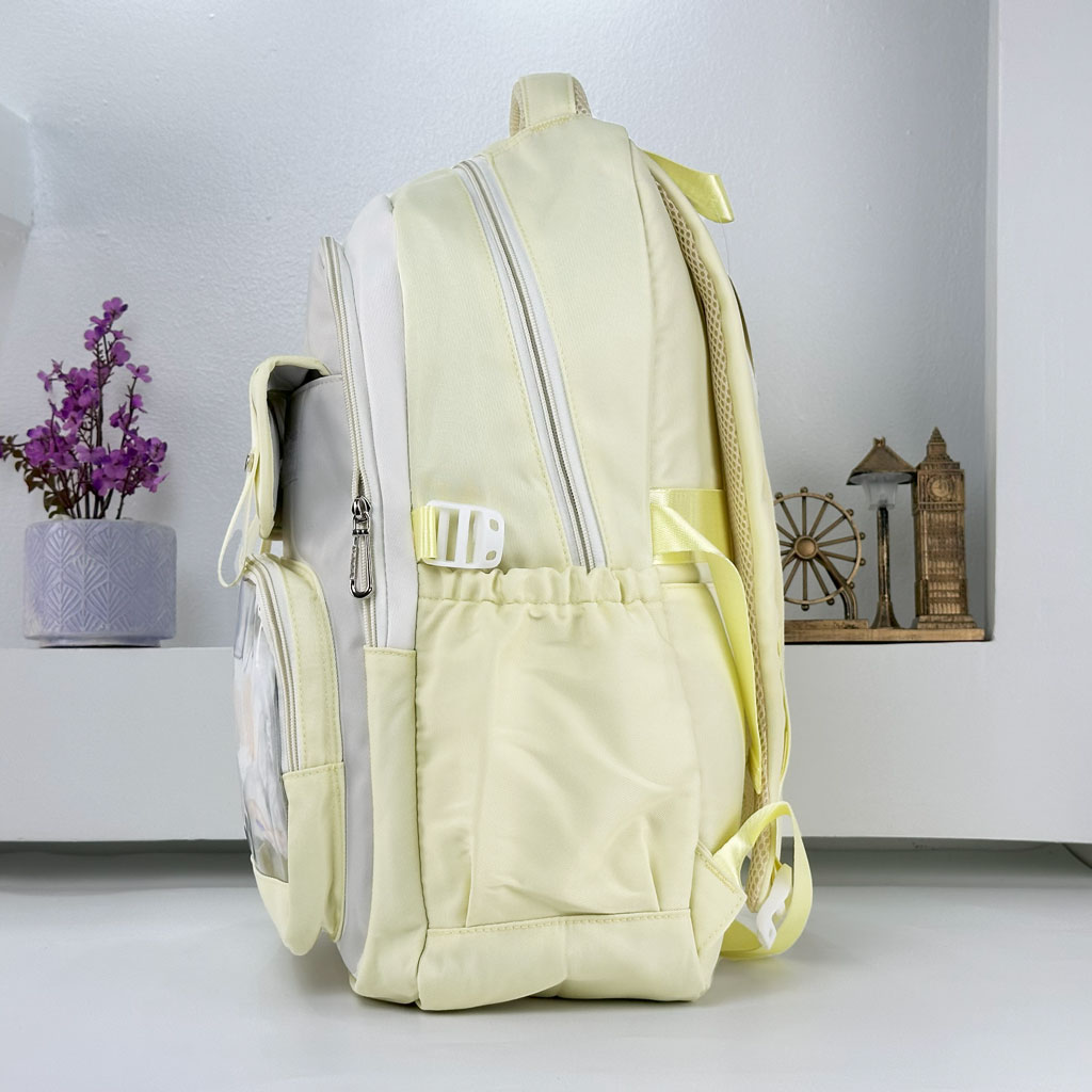 Sac à Dos Scolaire pour Enfants Style Kawaii BoShiKai Jaune - حقيبة ظهر مدرسية للأطفال أصفر 3