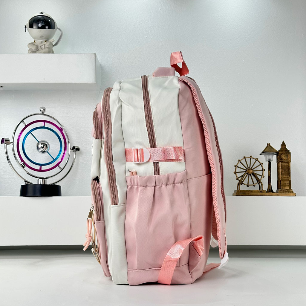 Sacs à dos d'école Style Décontracté Milkshake Rose - حقيبة ظهر مدرسية وردي 4