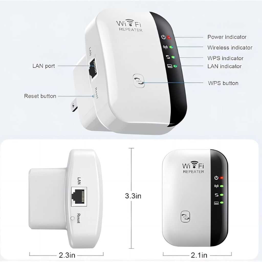 Amplificateur de Signal WiFi 300 Mbps – مقوي إشارة الواي فاي 7