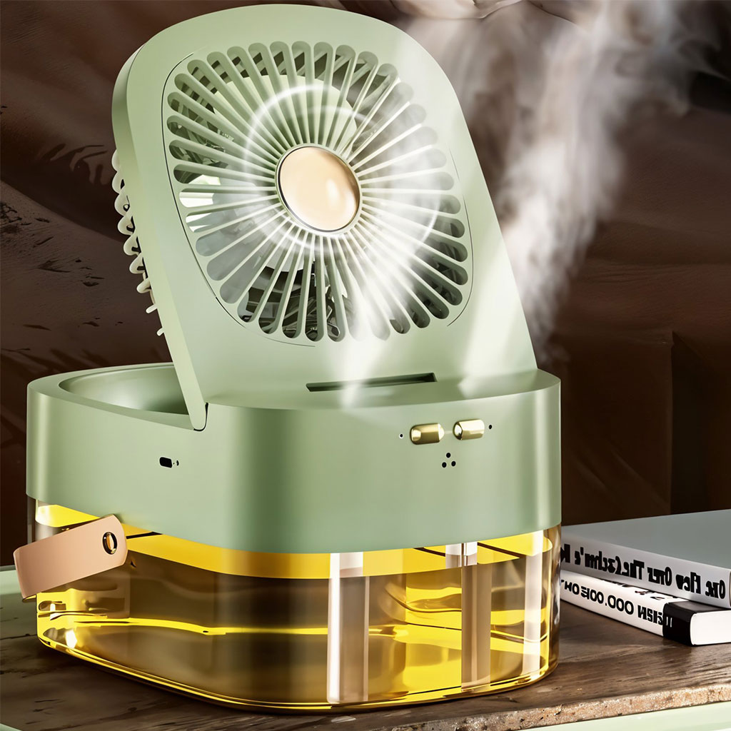 Ventilateur 3 Vitesses et Brumisateur avec Grand Réservoir - مروحة ومعطر جو 2في1 7