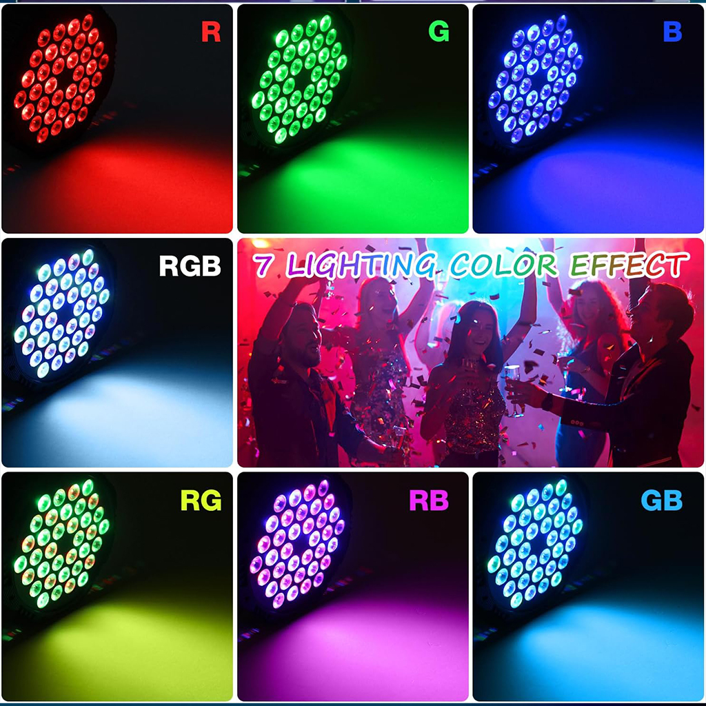 Projecteur Stroboscope LED RVB 36 LED avec Télécommande - جهاز الألعاب الضوئية 2
