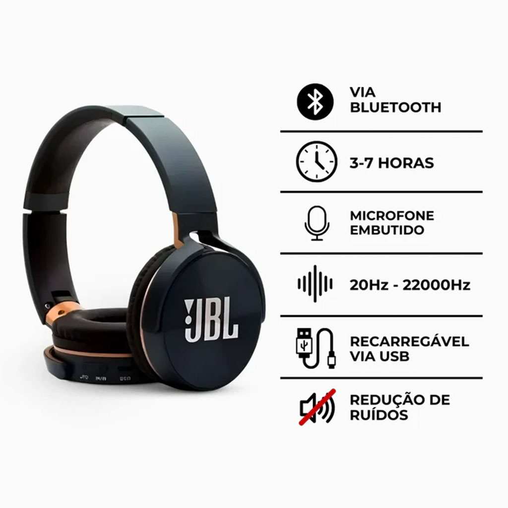 JBL Casque Bluetooth sans fil avec microphone JB950 - سماعات رأس لاسلكية 3