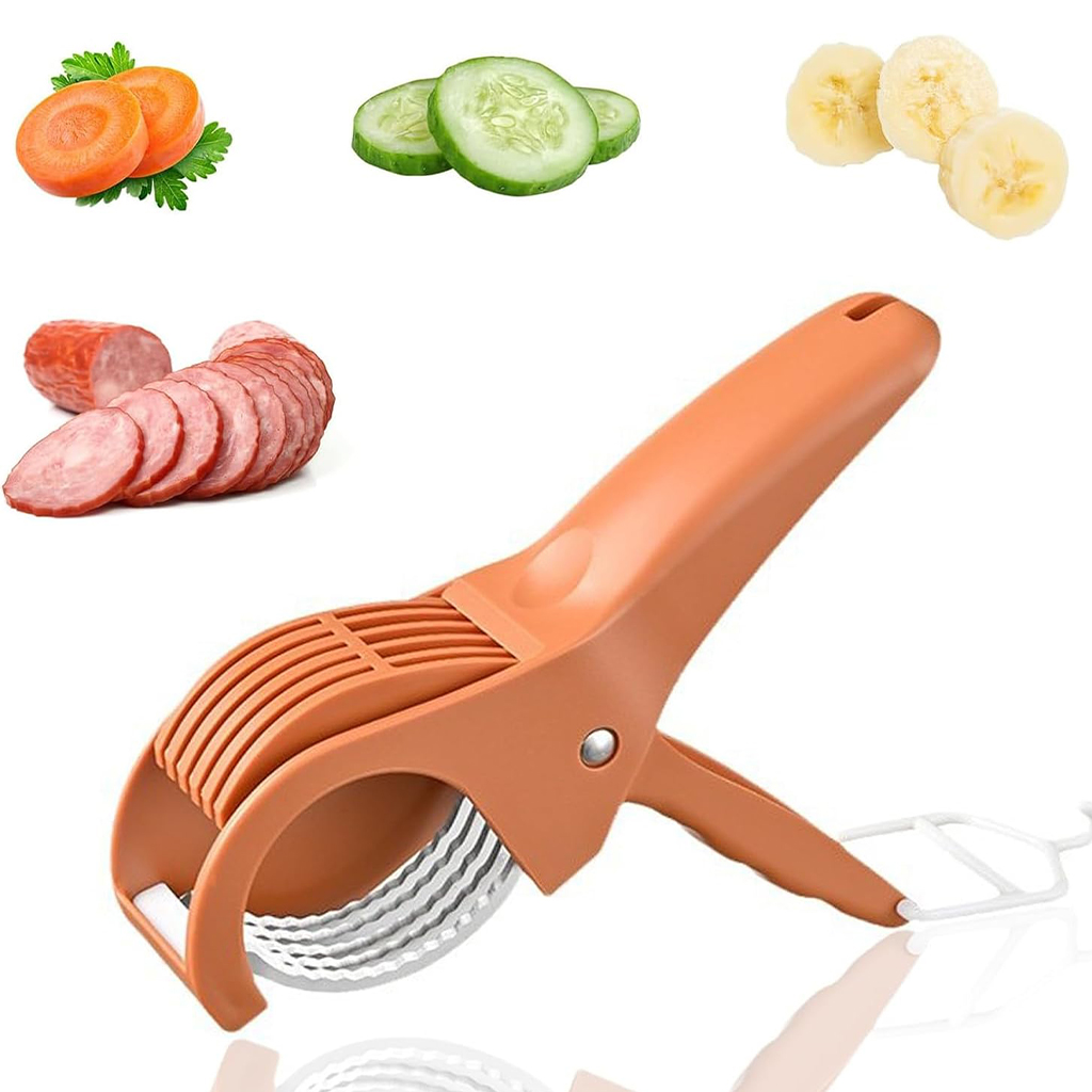 Coupe fruits et légumes en acier inoxydable multifonction facile à utiliser - قطاعة خضر وفواكه يدوية 7