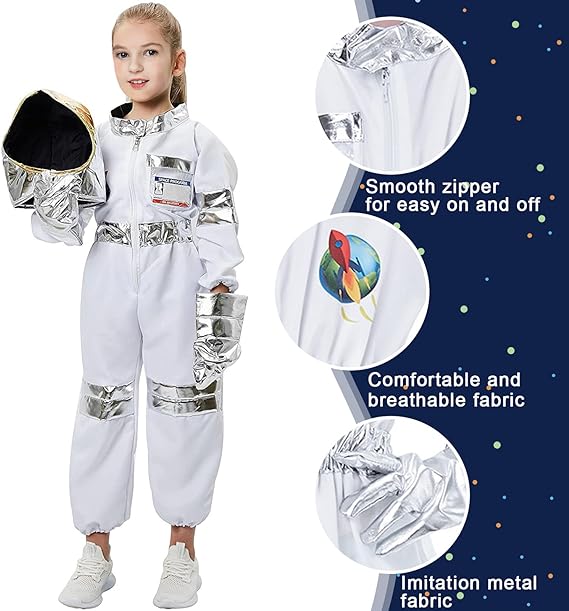 Costume d'astronome pour Enfant 5-7 ans Tenue, Chapeau,Gants 4
