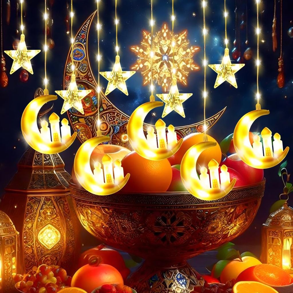 Guirlande LED Décorative Ramadan et Eid 3m 10pcs – مصابيح رمضان والعيد 3