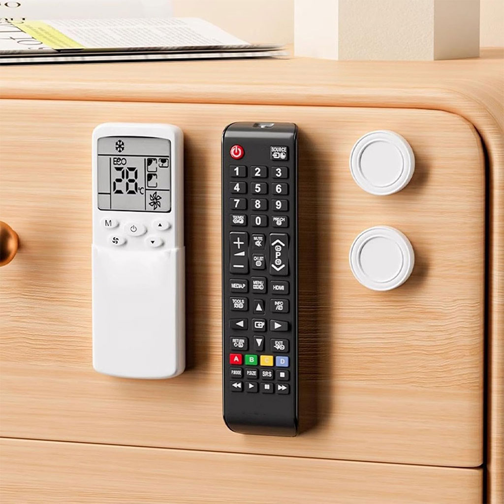 Support mural magnétique pour télécommande et Accessoires 6Pcs - حامل أكسسوارات مغناطيسي 3