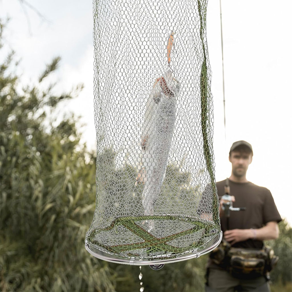 Filet de Pêche Pliable en Maille Facile à Ranger - شبكة صيد الأسماك 3