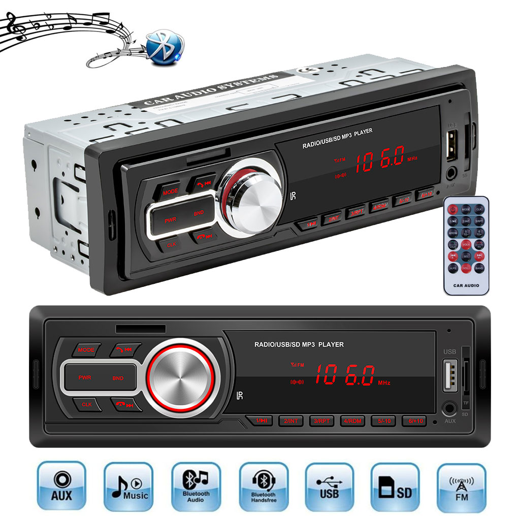 Poste Radio Bluetooth MultiMedia Avec Sortie USB/MicroSD/Aux 1