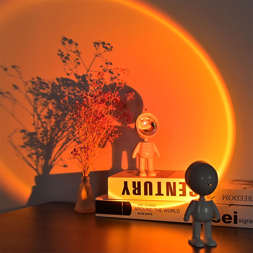 Astronaute Lampe de coucher de soleil pour chambre et décoration intérieure 4