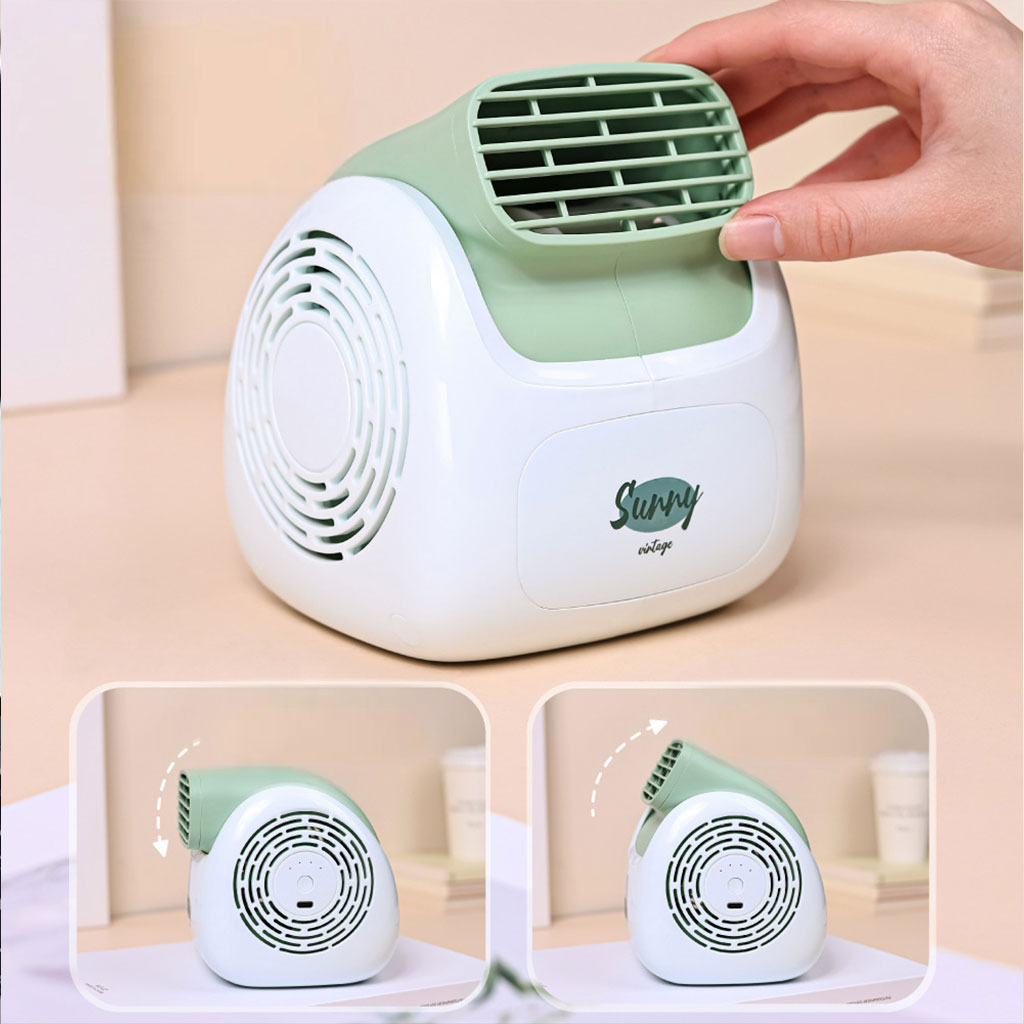 Sunny Climatiseur Portable Rechargeable Design Vintage – مبرد مكتب محمول 6