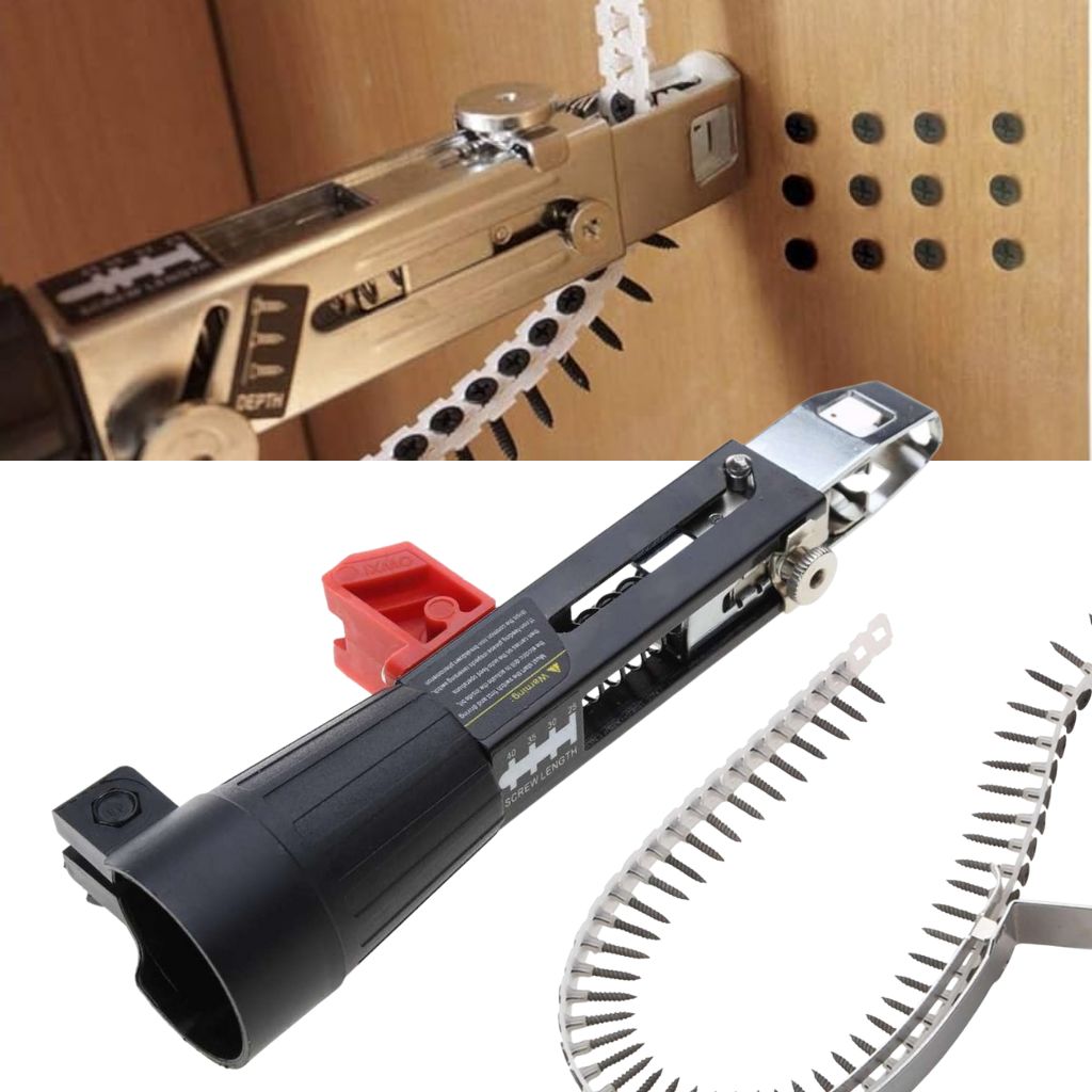 Adaptateur de Cloueur Automatique à Chaîne pour Visseuse – محول مسدس مسامير أوتوماتيكي بسلسلة لمفك البراغي 2