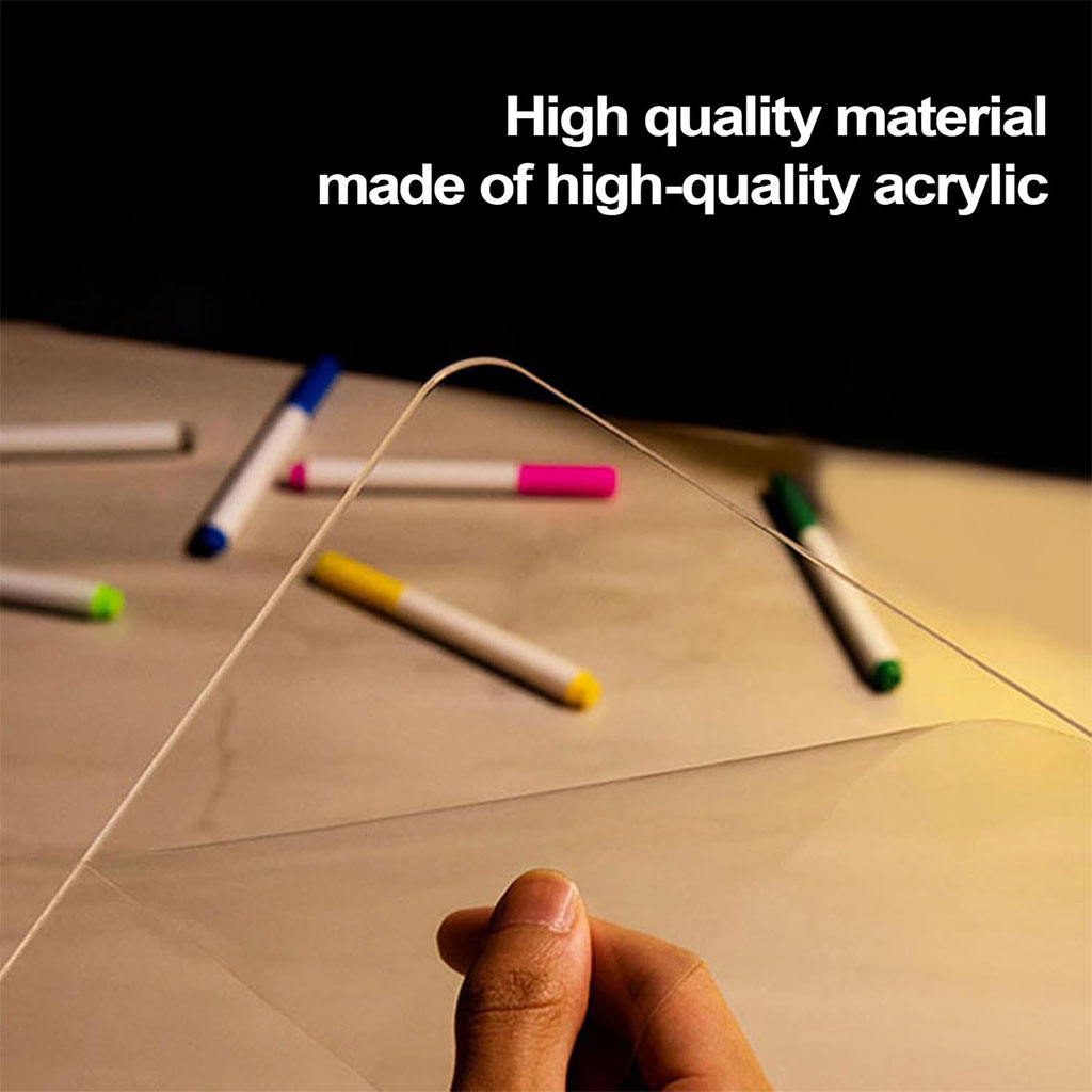 Tableau à Dessin LED coloré avec 4 stylos et Support 30x20cm – لوحة مضيئة للرسم والتلوين 4