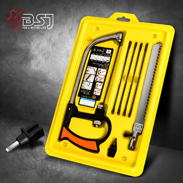 Scie à Arc Scie Manuelle Réglable Professionnelle Pvc Bois Fer 3 Fonctions De Réglage 5