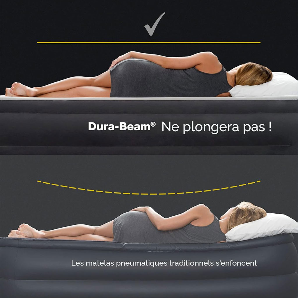 Dura-Beam Matelas Gonflable Technologie Fiber-Tech Intex 64758E - فرشة هوائية حجم كبير لشخصين 7