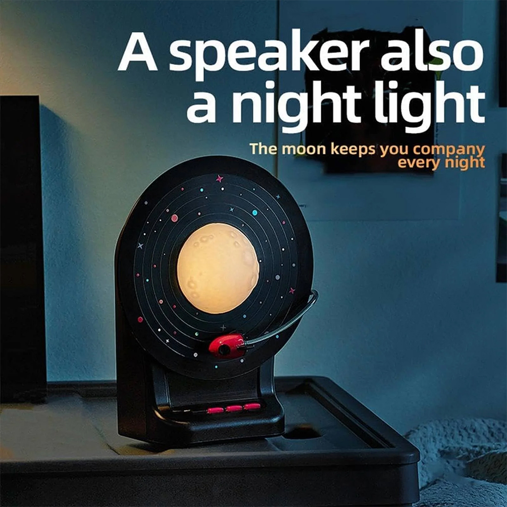 Haut Parleur Bluetooth avec lampe lunaire LED 3D à 7 couleurs réglables - مكبر صوت بلوتوث 2