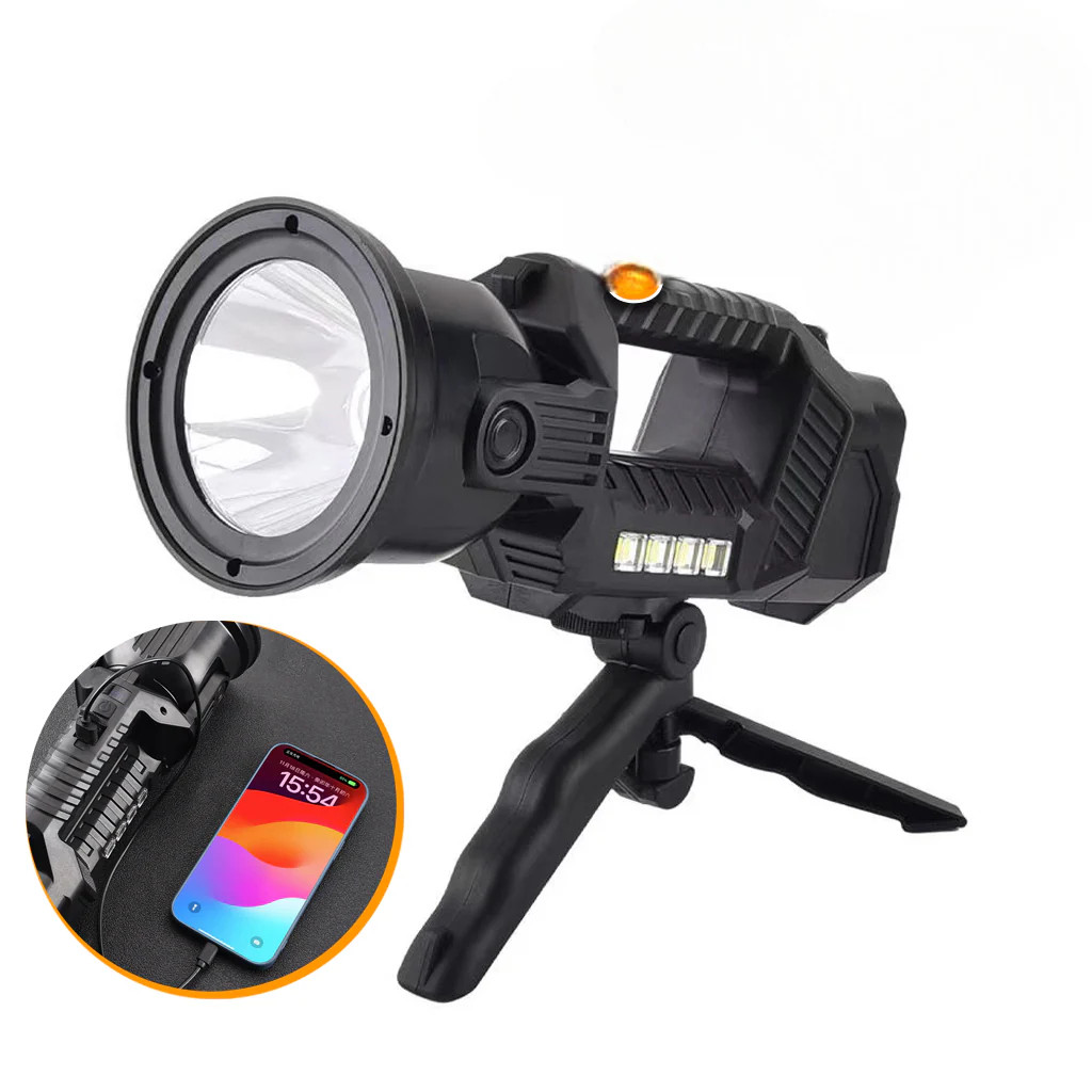 Lampe Torche LED rechargeable 6000 lumens super lumineuse 4 modes IPX5 étanche 1