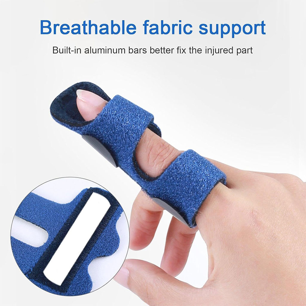 Attelle de doigt réglable avec barre en aluminium pour correction des doigts 3