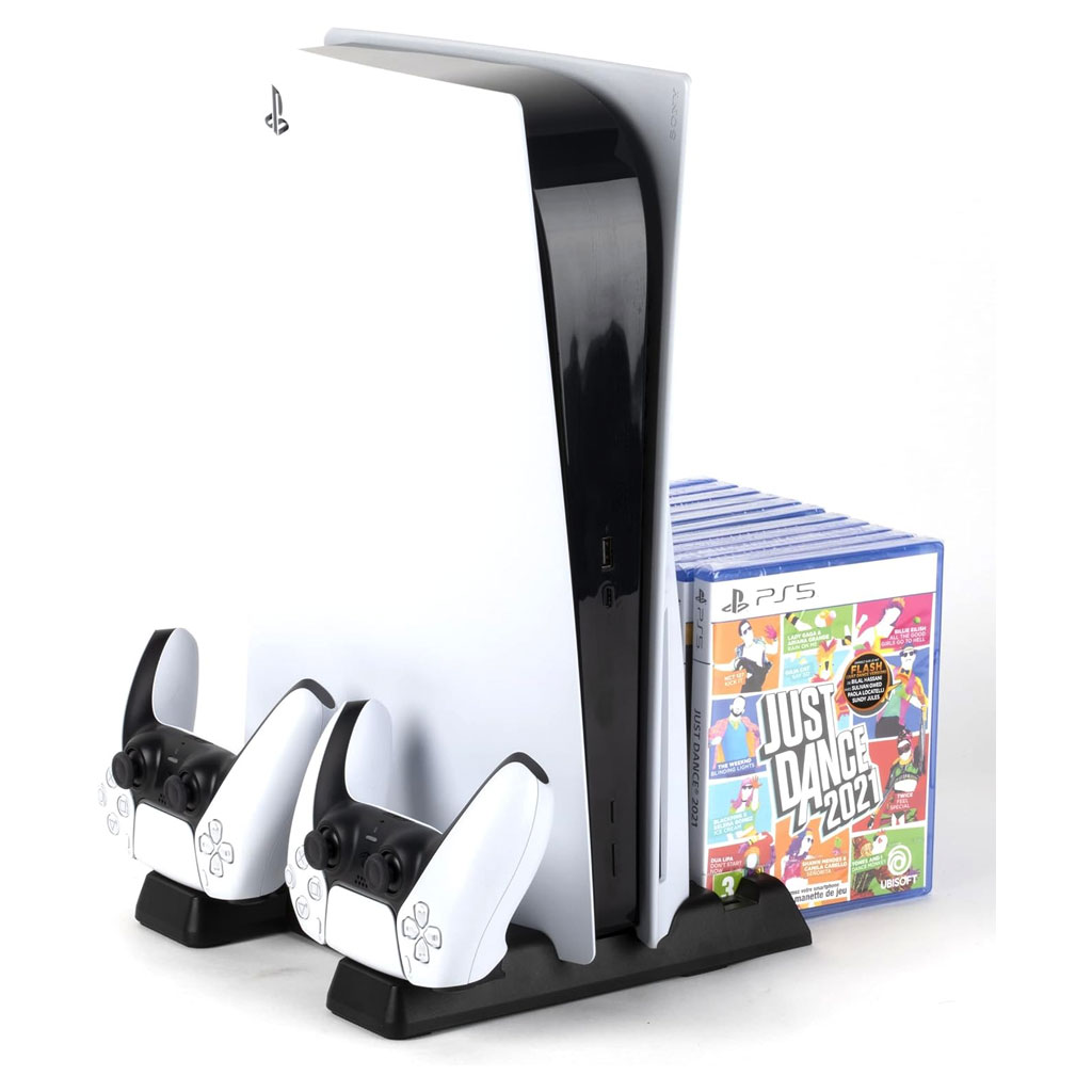 Support et Station de Charge avec Système de refroidissement Pour PS5-PS5 Slim 4