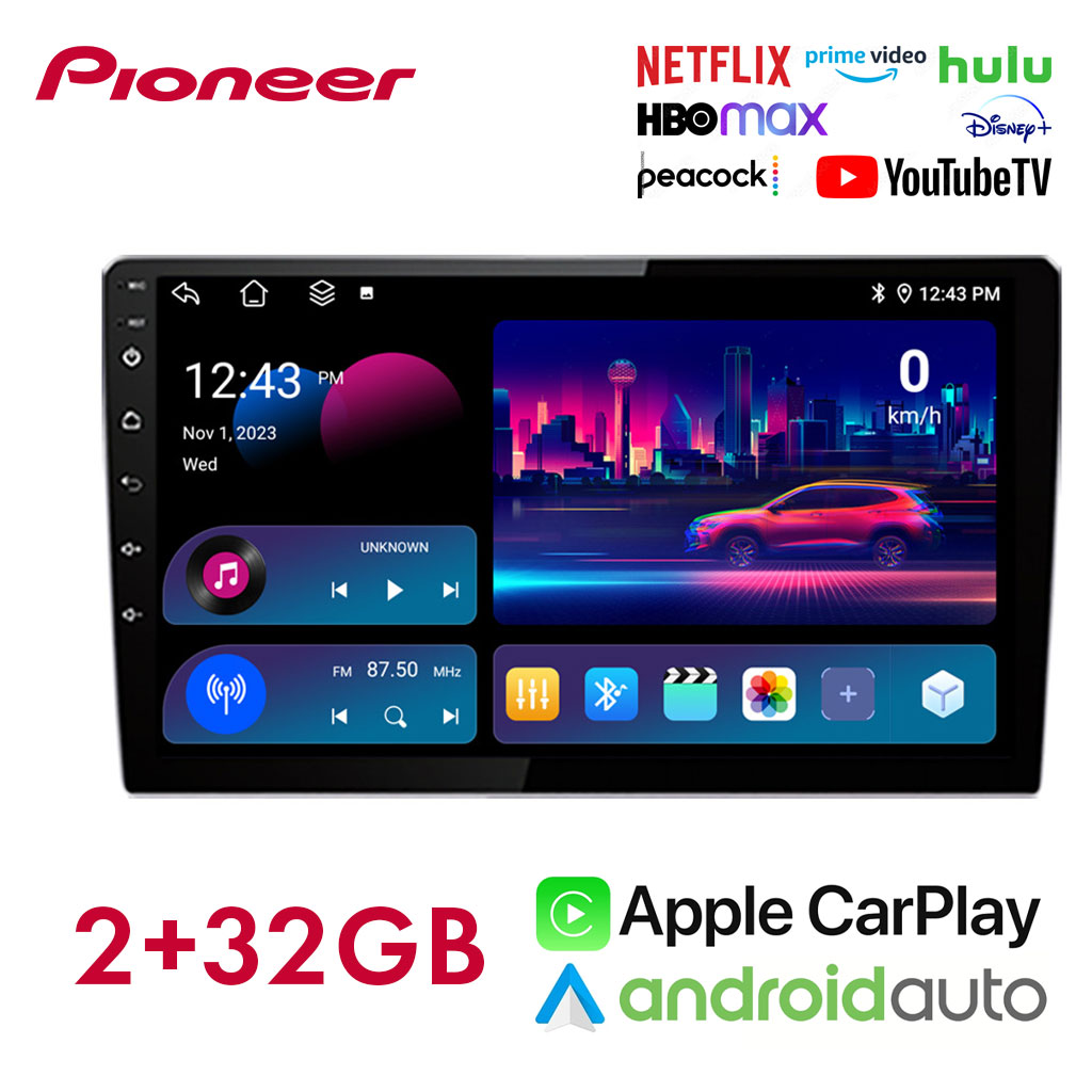 Pioneer Écran de voiture Android de 10.4 pouces compatible Apple CarPlay Android Auto – شاشة ذكية للسيارة 1
