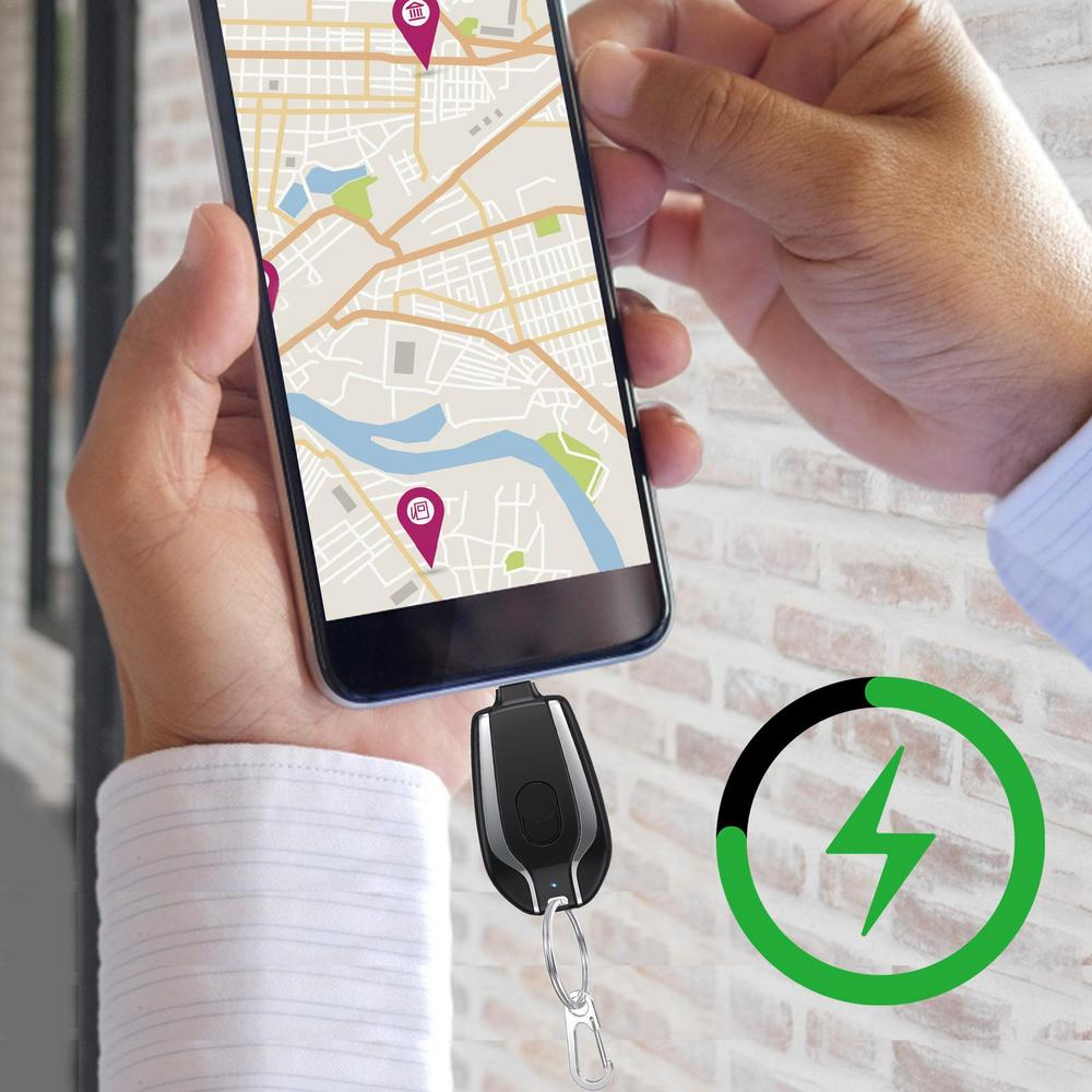 Porte-clés ET Power Bank d'urgence 2 EN 1 type C / IOS 4