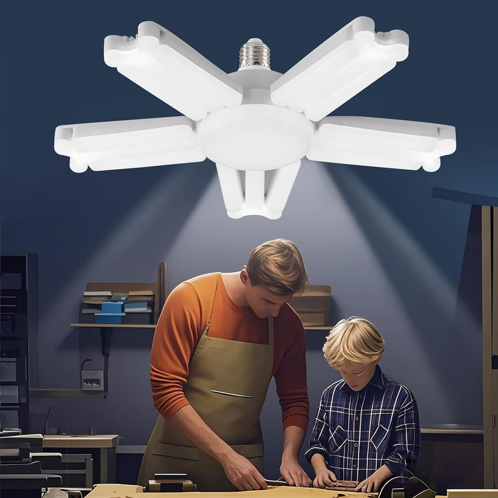 Lampe LED à visser déformable ultra lumineuse 6500K 2