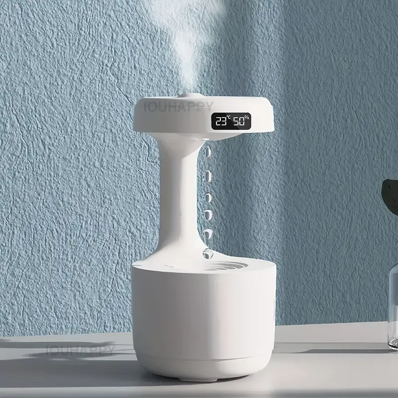 Réveil et Humidificateur d'air gouttelettes d'eau Anti-gravité 800ml 2