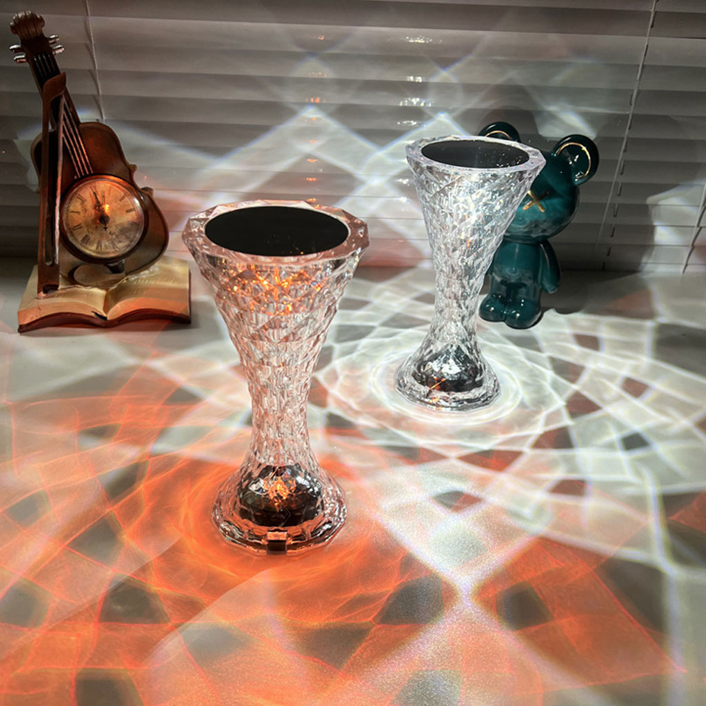 Lampe de table en cristal sans fil Tactile Rgb pour chambre V2 6