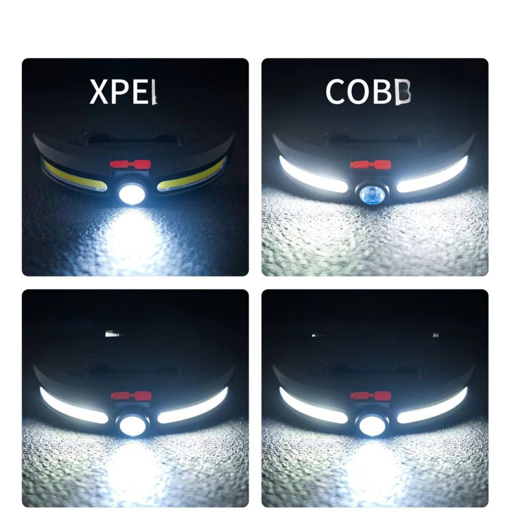 Lampe Frontale LED COB Multifonctionnelle Rechargeable par USB – مصباح الرأس أمامي متعدد الوظائف 4